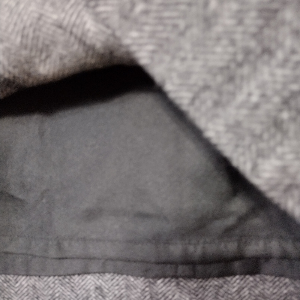 NWT J.Crew Wool Blend Herringbone A-Line Skirt Wimens 2 Gray Office Career 90s - Picture 8 of 11